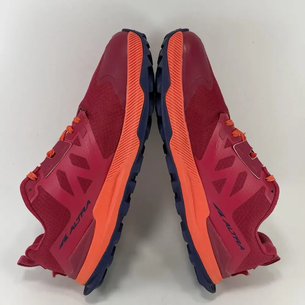 Altra Lone Peak 7 Womens Size 9.5 Burgundy Red Trail Running Shoes Low Top